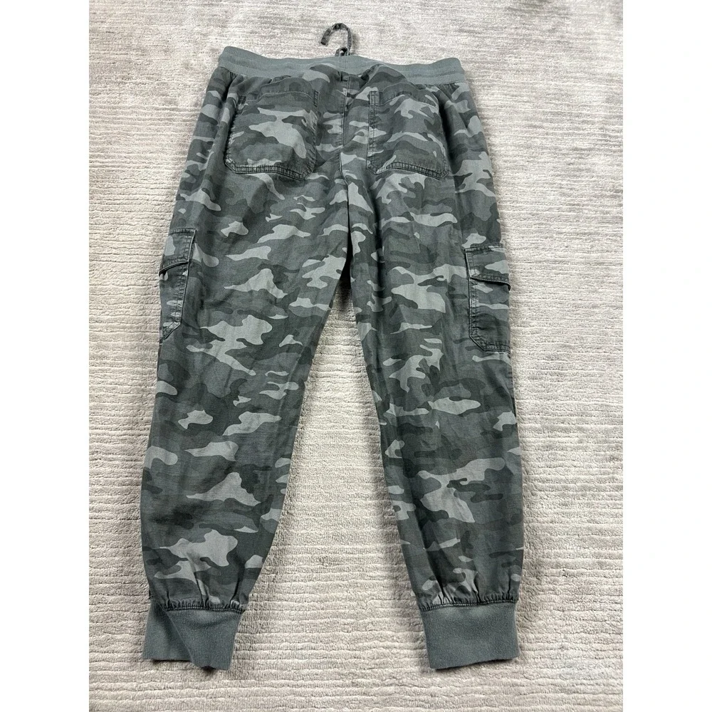Gap Camouflage Joggers Womens Large‎ Pull On Elastic Waist Cargo - Picture 9 of 16